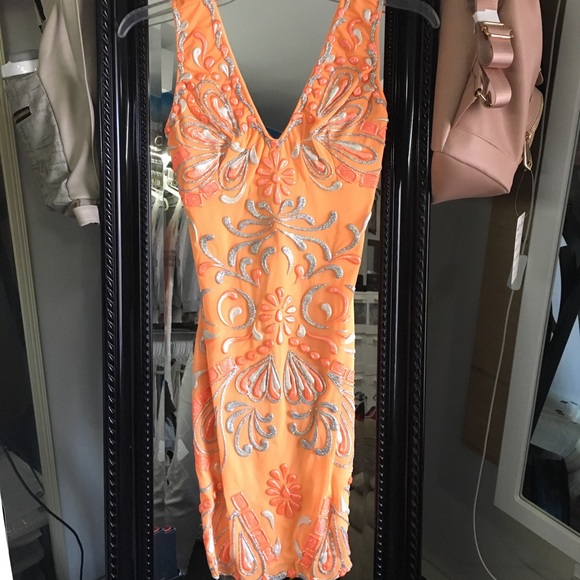 Holt Miami MEGHAN IN ORANGE mini dress - Medium - Picture 4 of 6